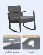 Simple and quick assembly for the 3-piece patio furniture set, perfect for outdoor relaxation.