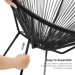 Quick and easy assembly process for the 3-piece garden furniture set with clear instructions.