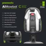 Greenworks AiMowbot C30Z Wire-Free RTKVision Robotic Lawn Mower – 3/4 Acre - Image 4