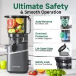 AMZCHEF Cold Press Juicer 2026 Upgraded, 6.5" Large Feed Chute for Whole Fruits & Vegetables - Image 8