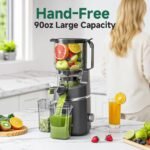 AMZCHEF Cold Press Juicer 2026 Upgraded, 6.5" Large Feed Chute for Whole Fruits & Vegetables - Image 3