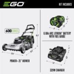 EGO POWER+ 600 Series 21" Cordless Push Lawn Mower Kit with 6.0Ah Battery – LM2114 - Image 2